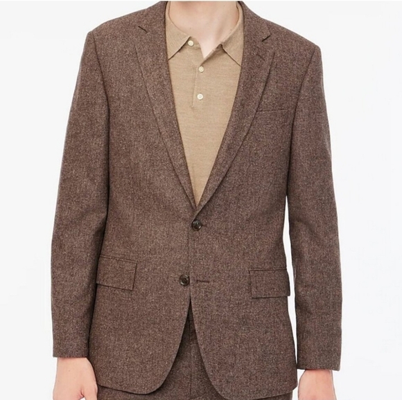 J. Crew Factory Brown Wool Thompson Blazer Men's Size 42L Style# F4386 - Picture 1 of 6